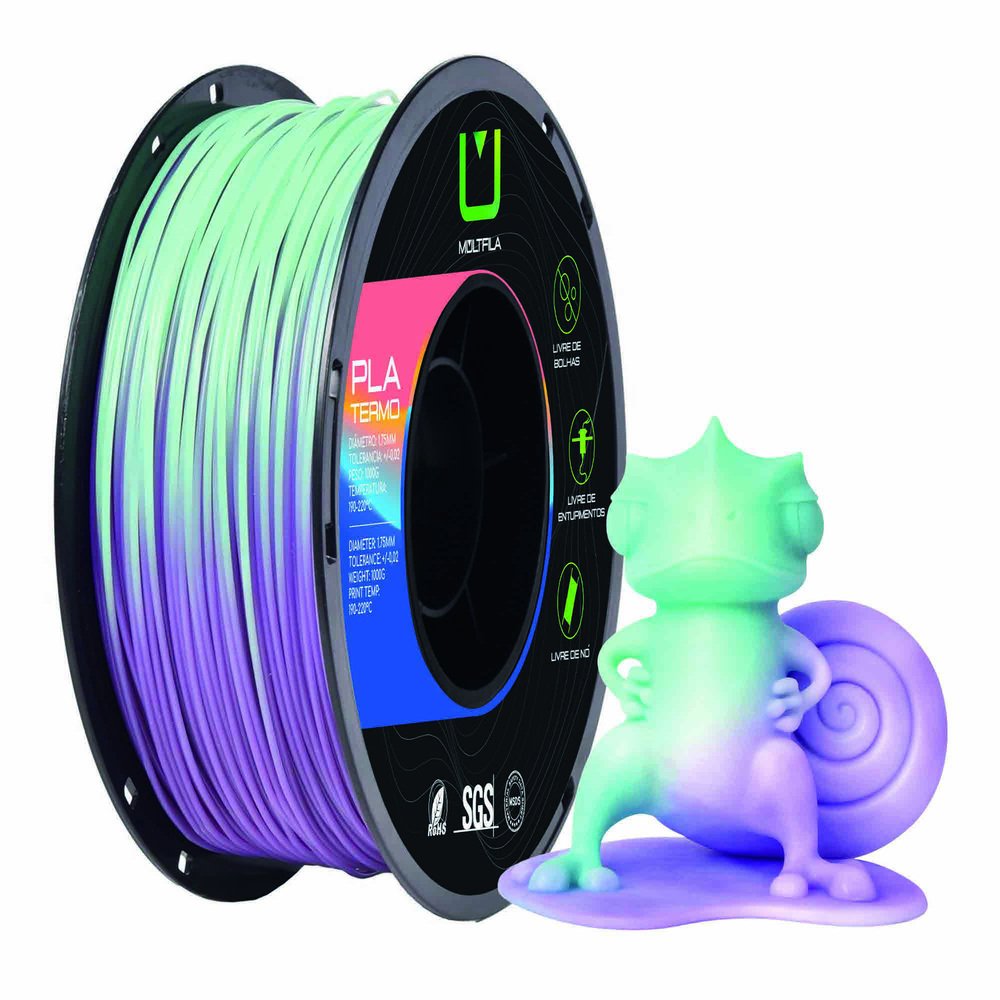 Pla Termo Roxo E Verde